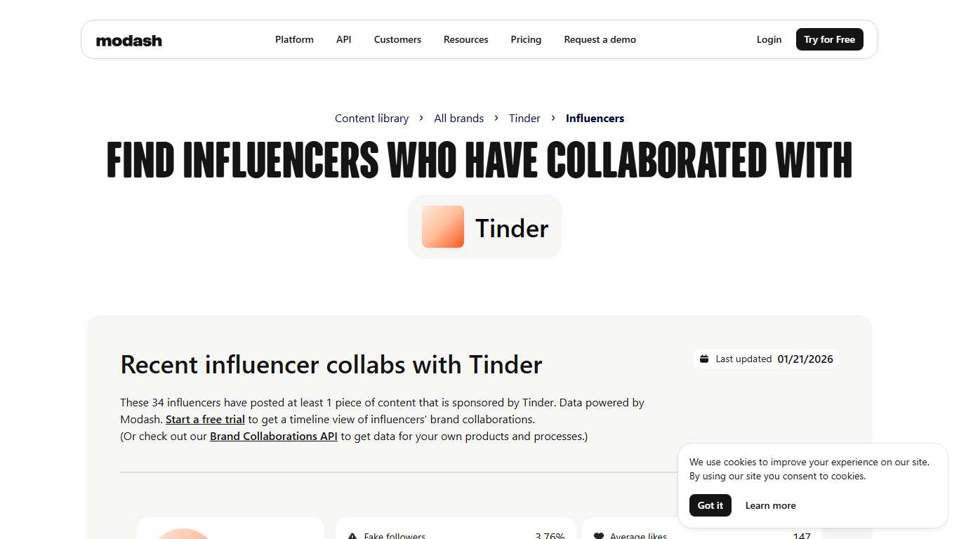 Tinder Influencers: See 34 Creators Sponsored by Tinder (Jan 2026)